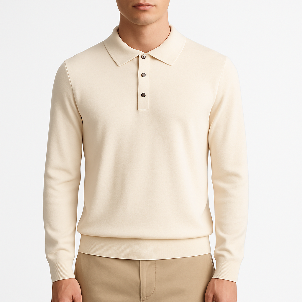 Ariston | Knit Polo Sweatshirt