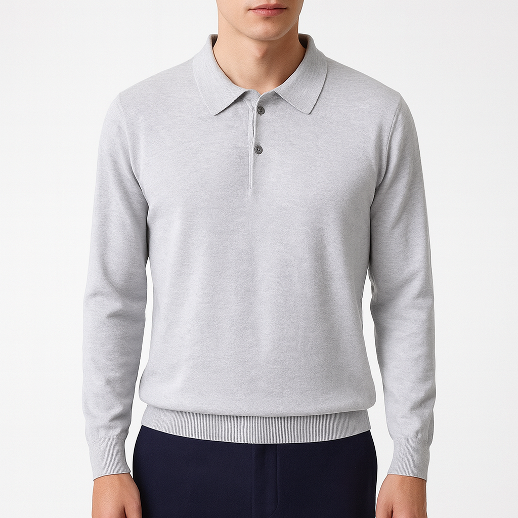 Ariston | Knit Polo Sweatshirt
