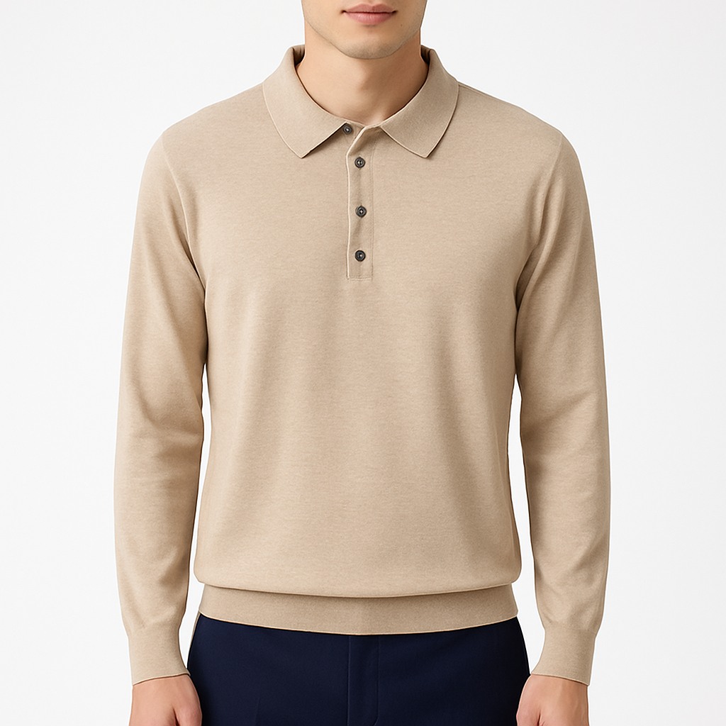 Ariston | Knit Polo Sweatshirt
