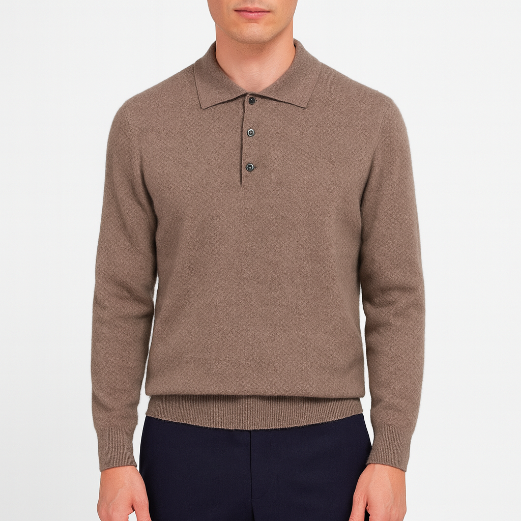 Ariston | Knit Polo Sweater