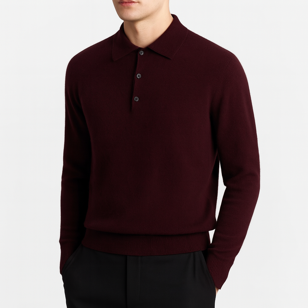 Ariston | Knit Polo Sweater