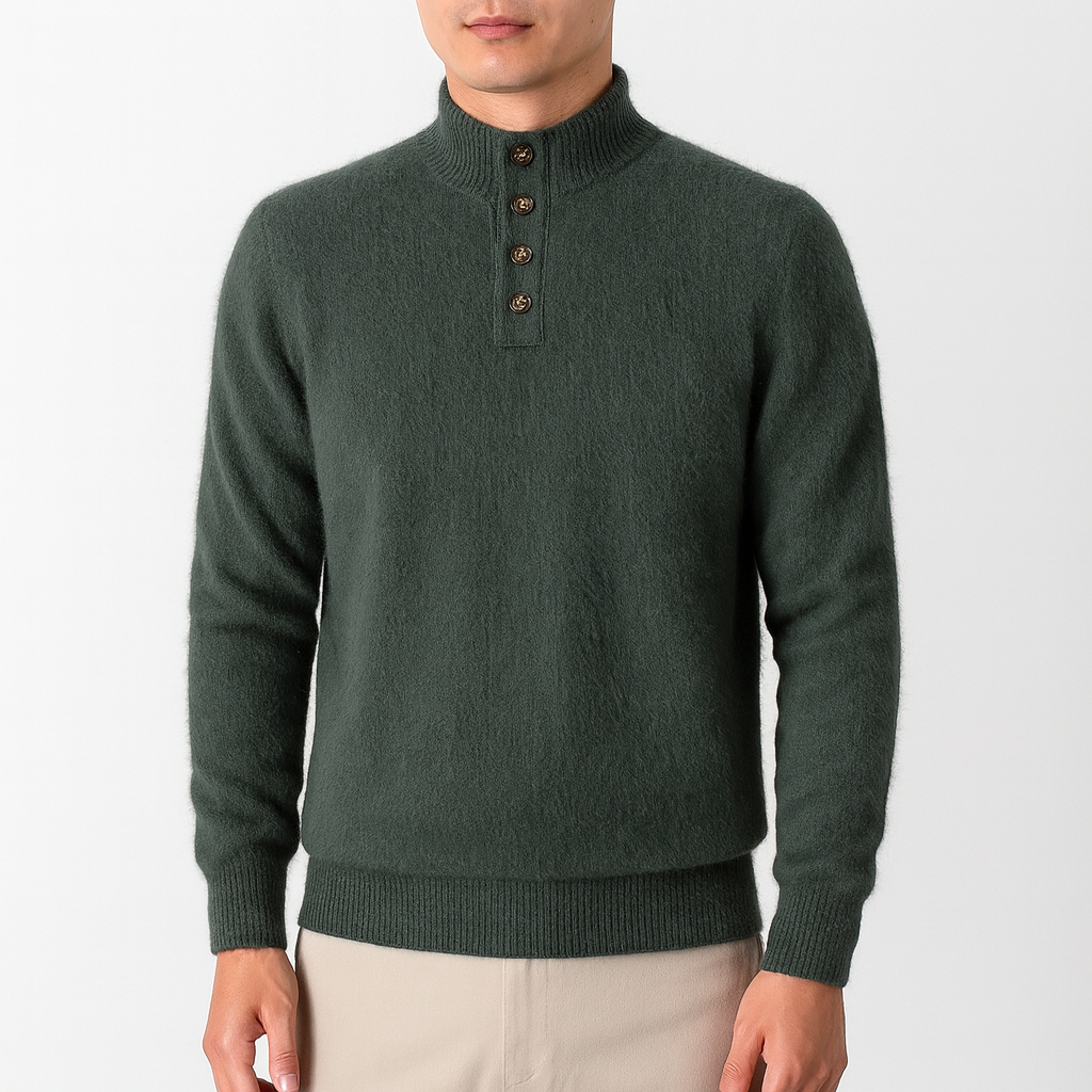 Ariston | Knit Mock Neck Sweater