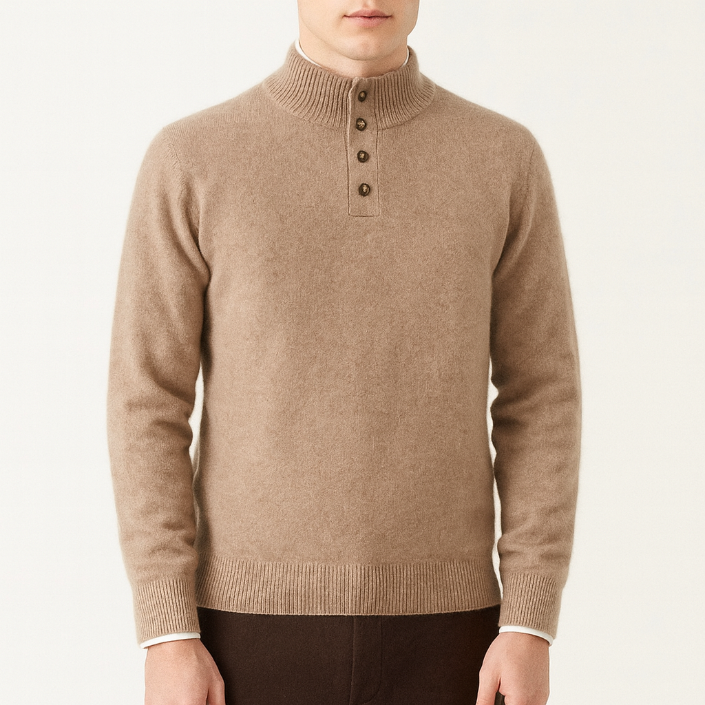 Ariston | Knit Mock Neck Sweater