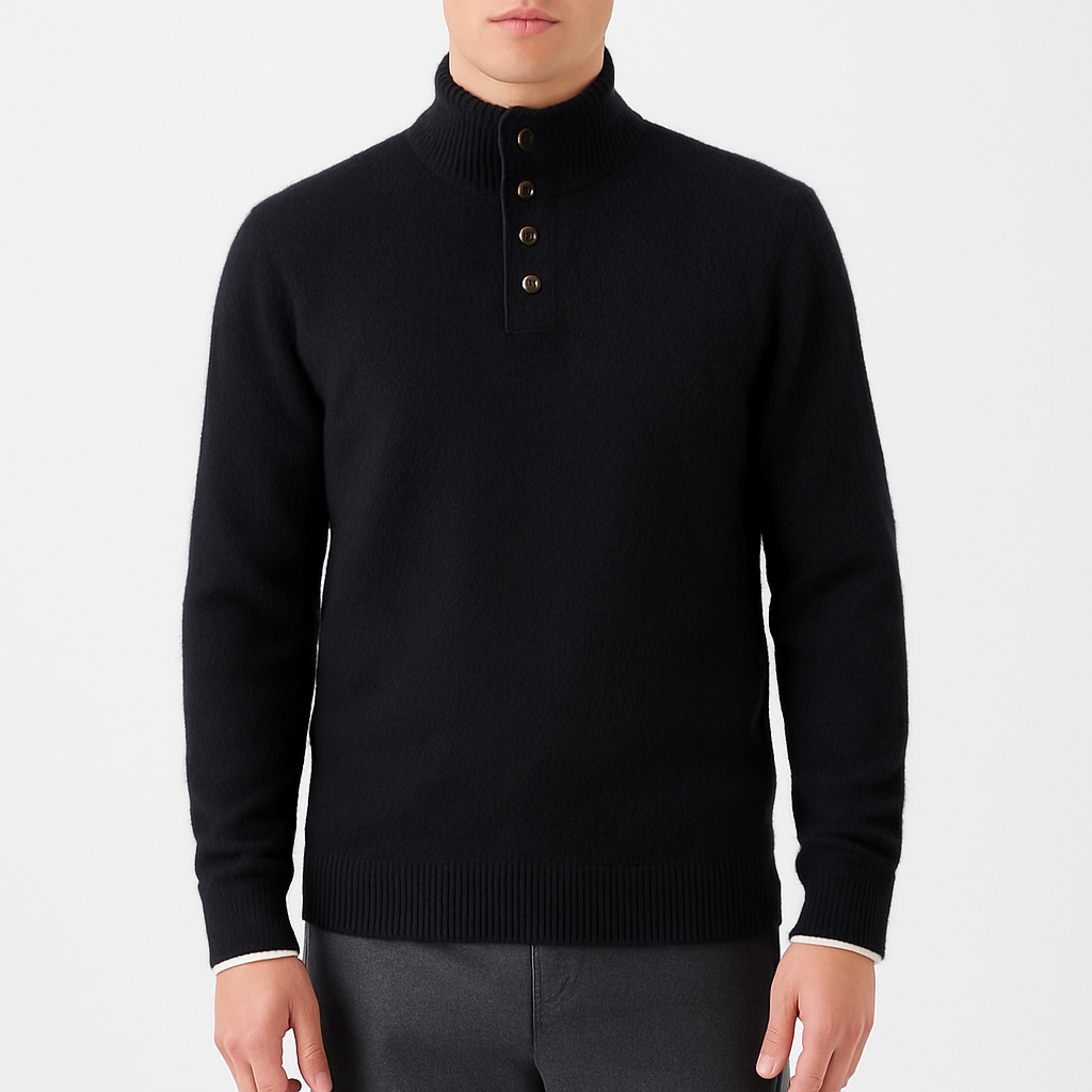 Ariston | Knit Mock Neck Sweater
