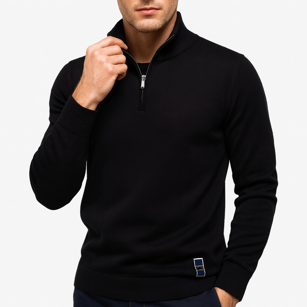 Ariston | Quarter-Zip Fitted Sweater