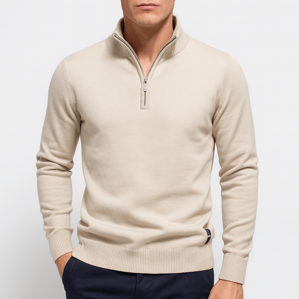 Ariston | Quarter-Zip Fitted Sweater