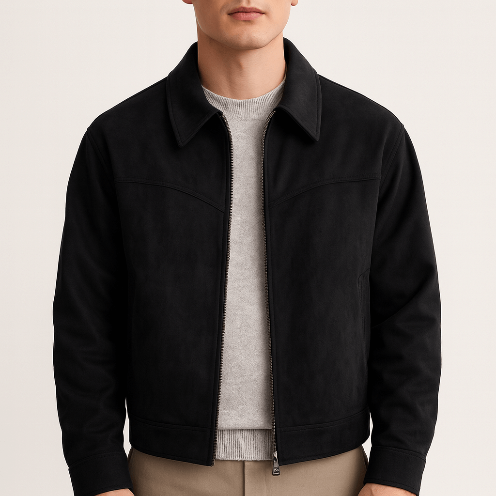 Ariston | Suede Bomber Jacket