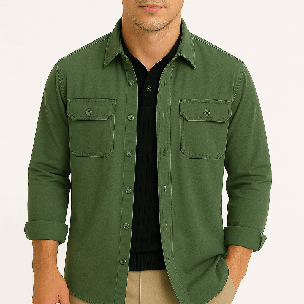 Ariston | Cotton Utility Shirt