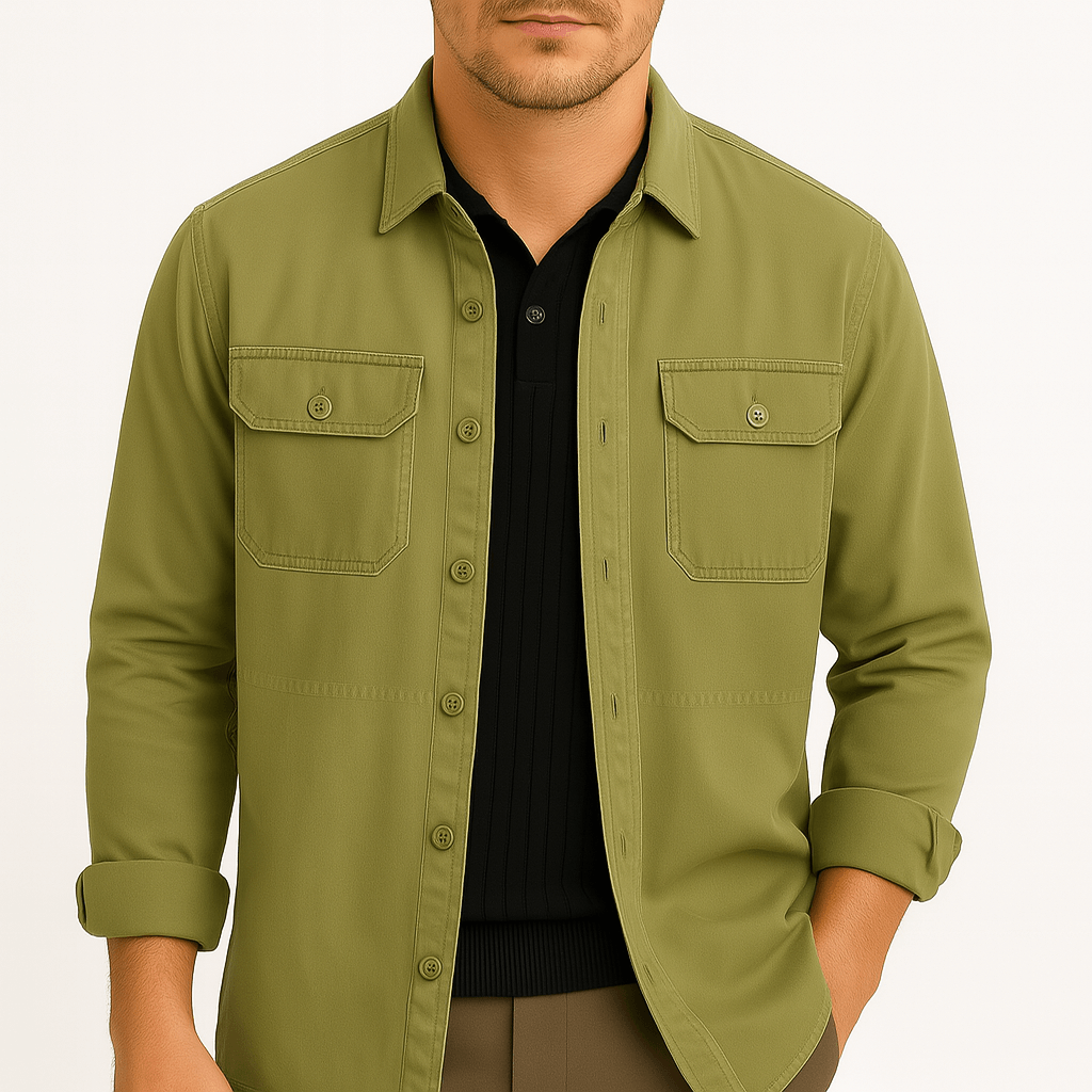 Ariston | Cotton Utility Shirt