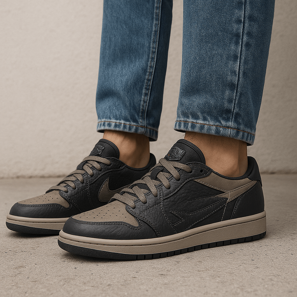 Ariston | Black Mamba Snakeskin Sneakers