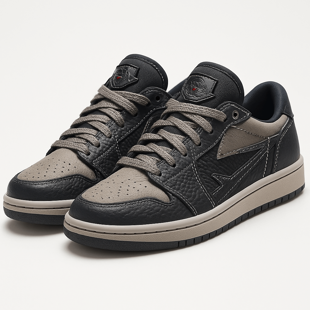 Ariston | Black Mamba Snakeskin Sneakers