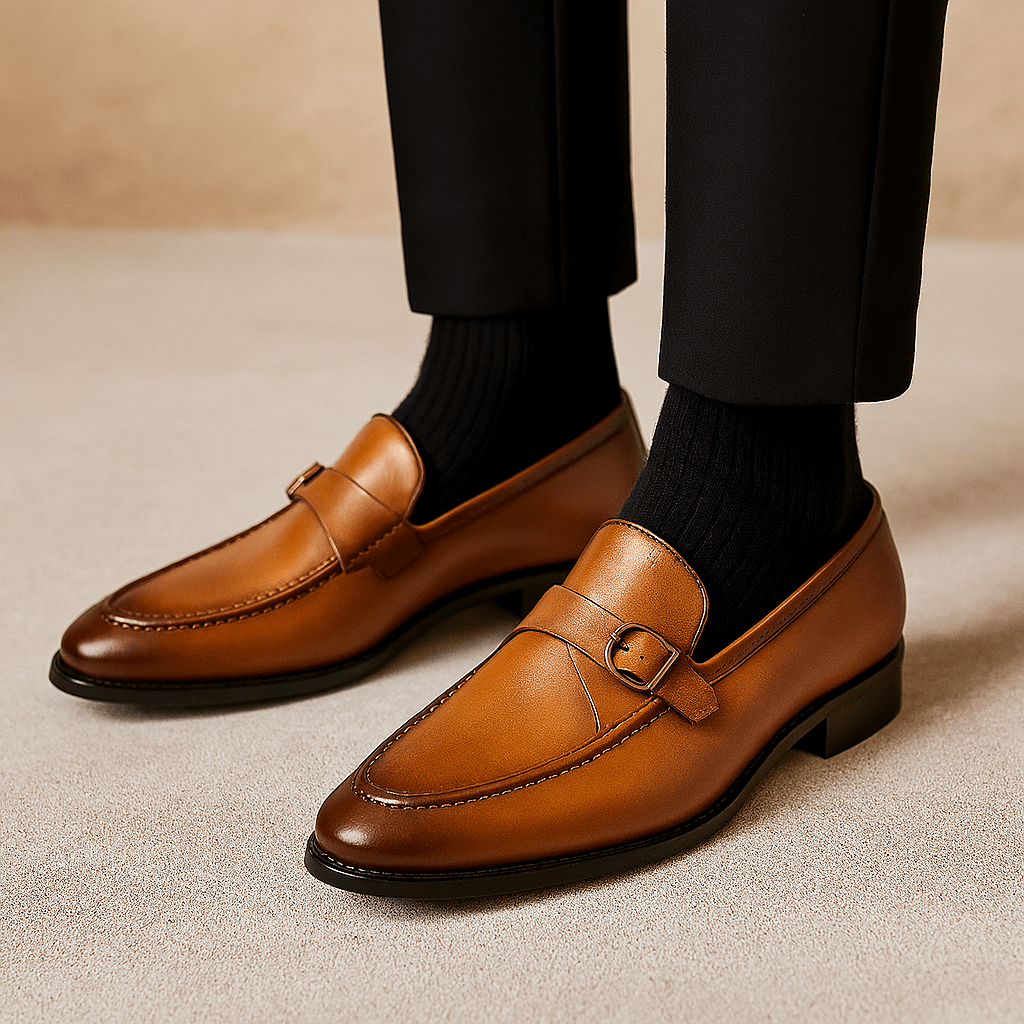Ariston  | Buckled Vegan Loafers