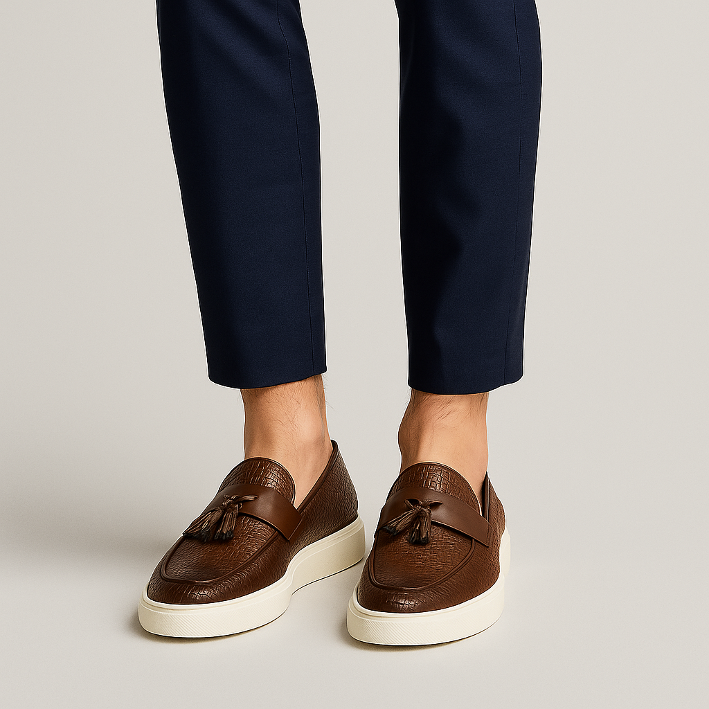 Ariston | Cavallo Woven Leather Loafers