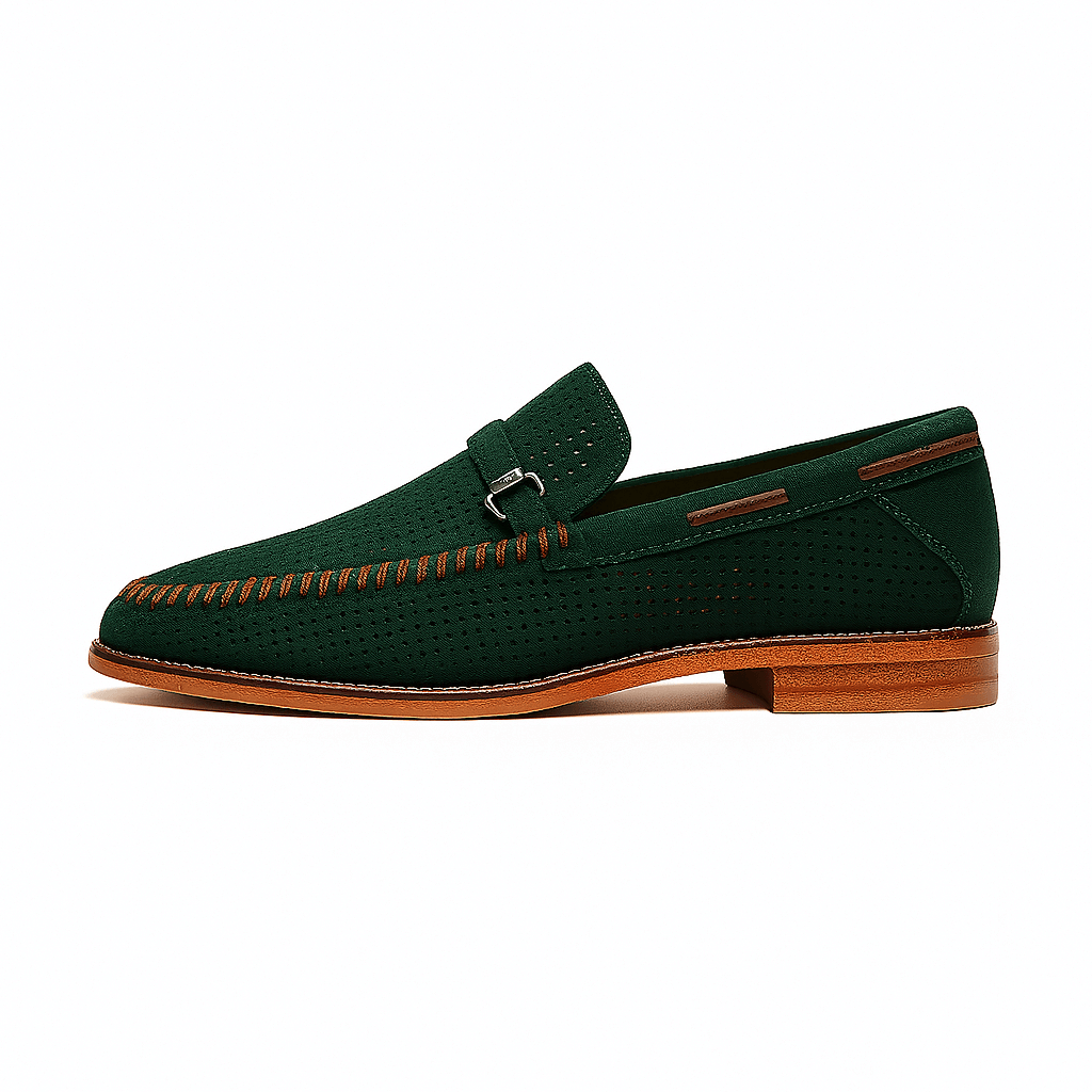 Ariston | Hollow Suede Moccasins