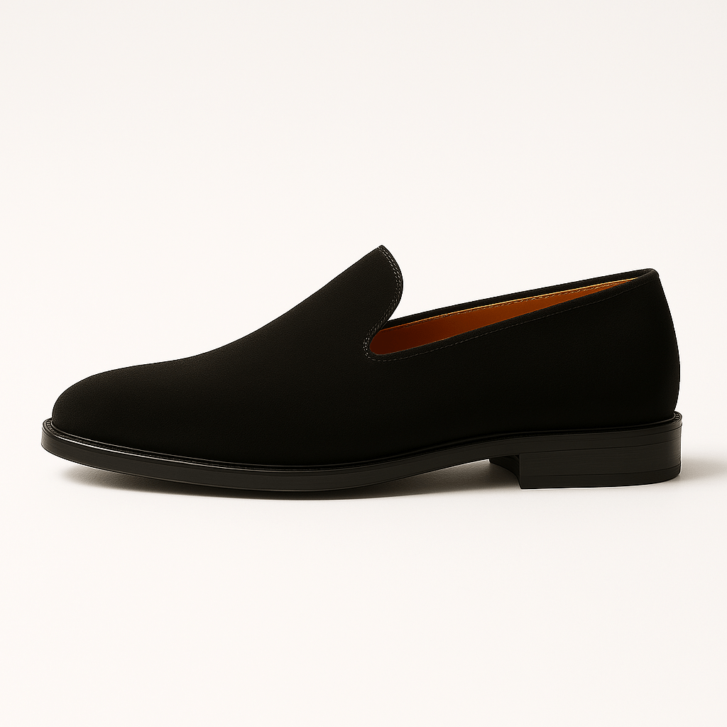 Ariston | Pointed Leather Red Sole Loafers
