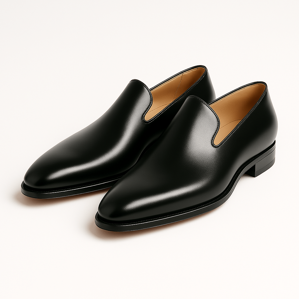 Ariston | Polished Leather Red Sole Loafers