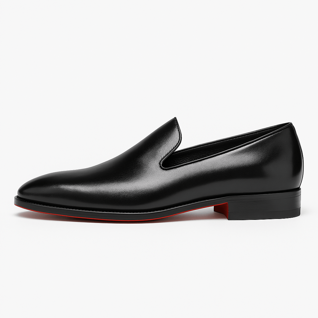 Ariston | Polished Leather Red Sole Loafers