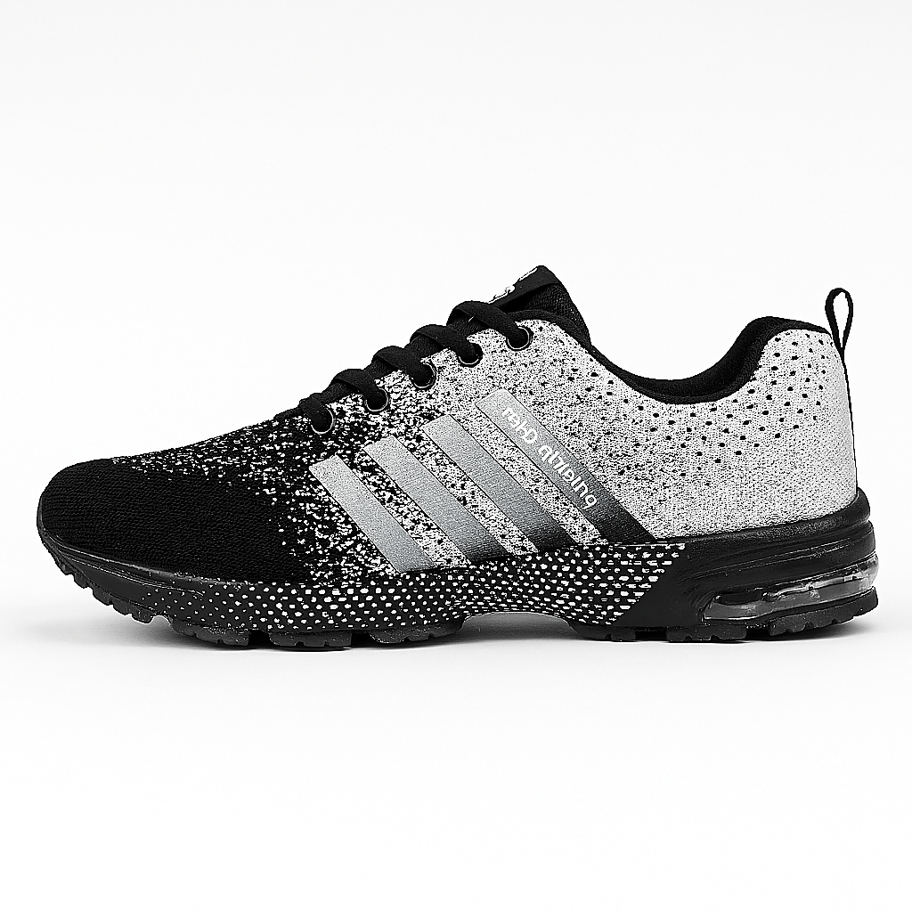 Ariston  | Striped Mesh Lace-Up Sneakers