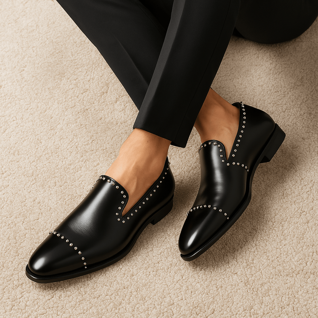 Ariston | Studded Calfskin Loafers
