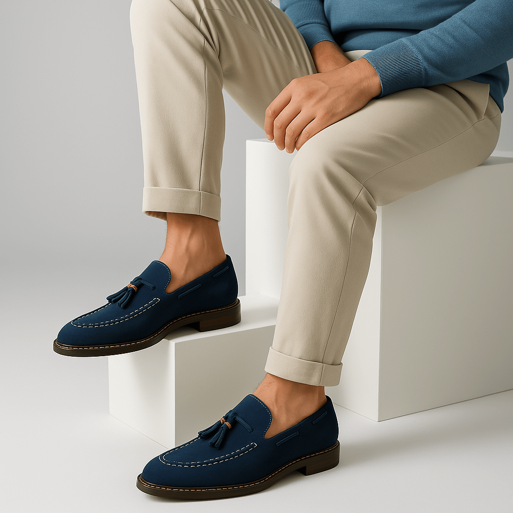 Ariston | Suede Tassel Loafers
