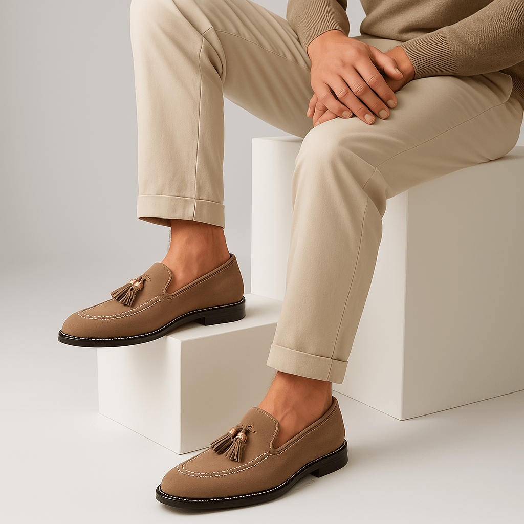 Ariston | Suede Tassel Loafers