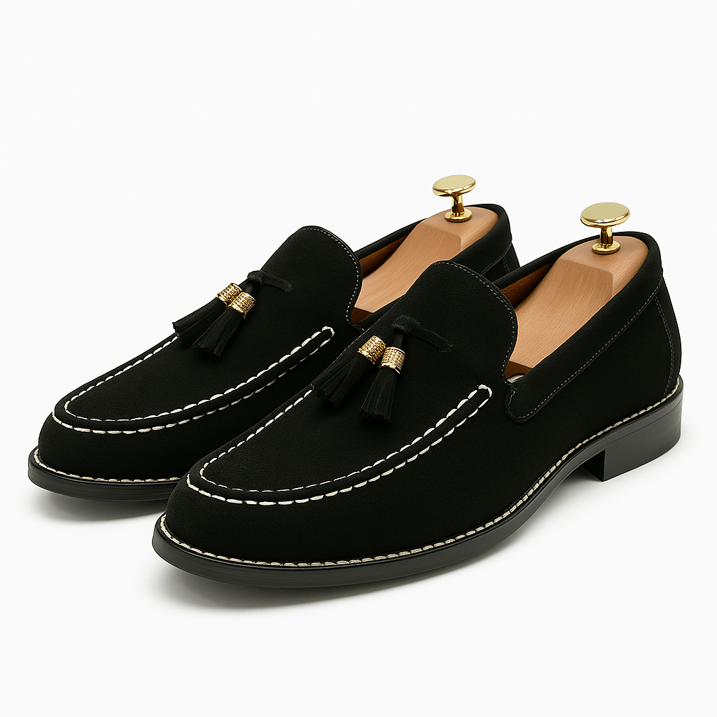 Ariston | Suede Tassel Loafers
