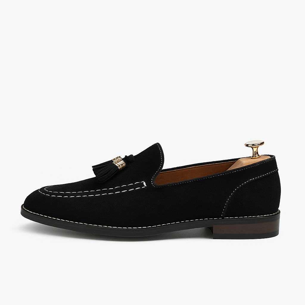 Ariston | Suede Tassel Loafers