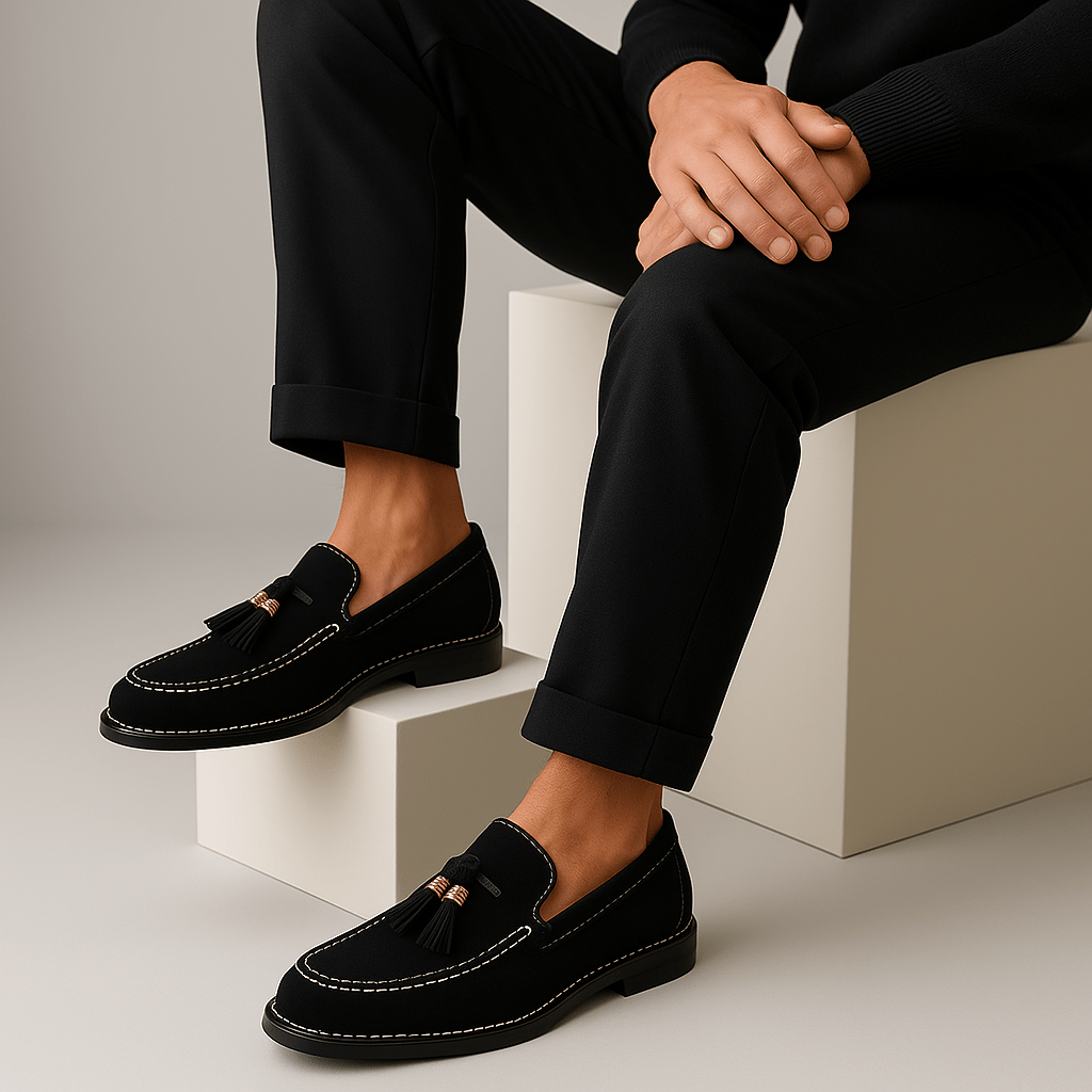 Ariston | Suede Tassel Loafers