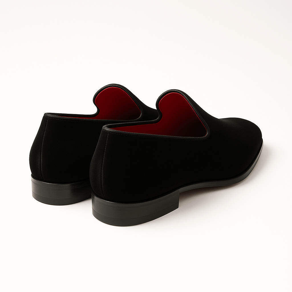 Ariston | Velvet Square Toe Loafers