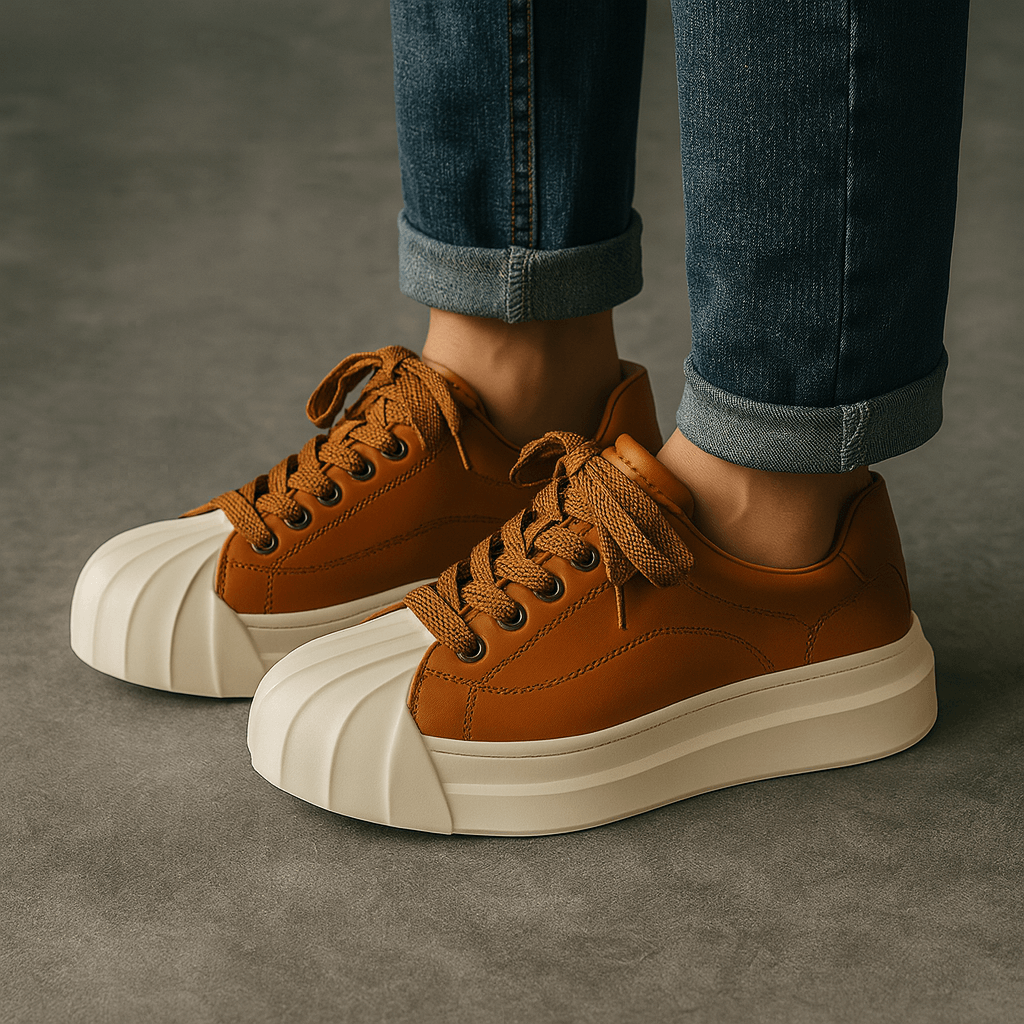 Ariston  | Wave Sole Leather Sneakers