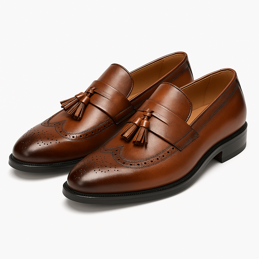 Ariston | Wingtip Tassel Loafers