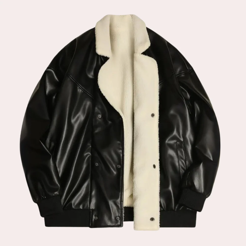Ariston | Faux Shearling Bomber Jacket