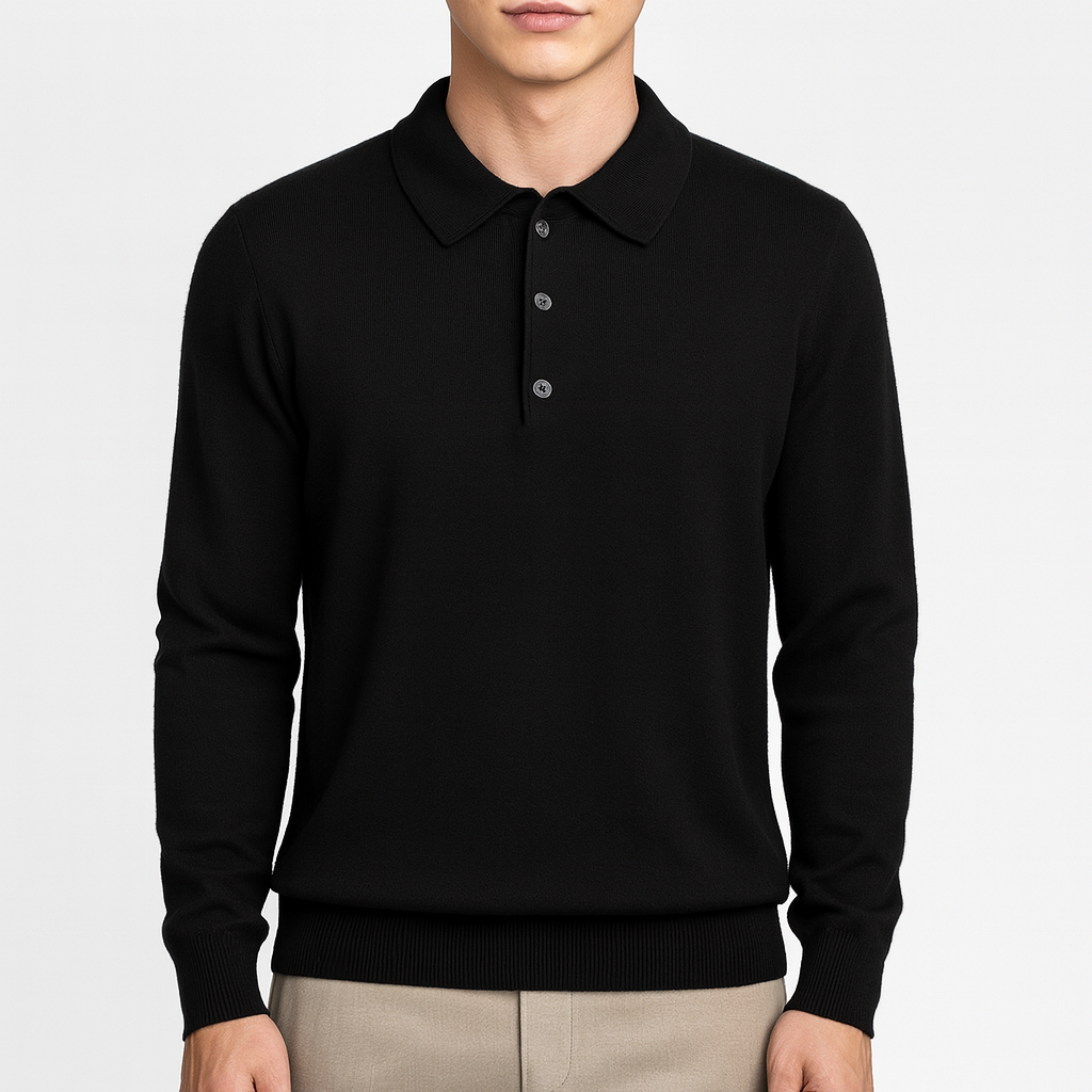 Ariston | Knit Polo Sweatshirt