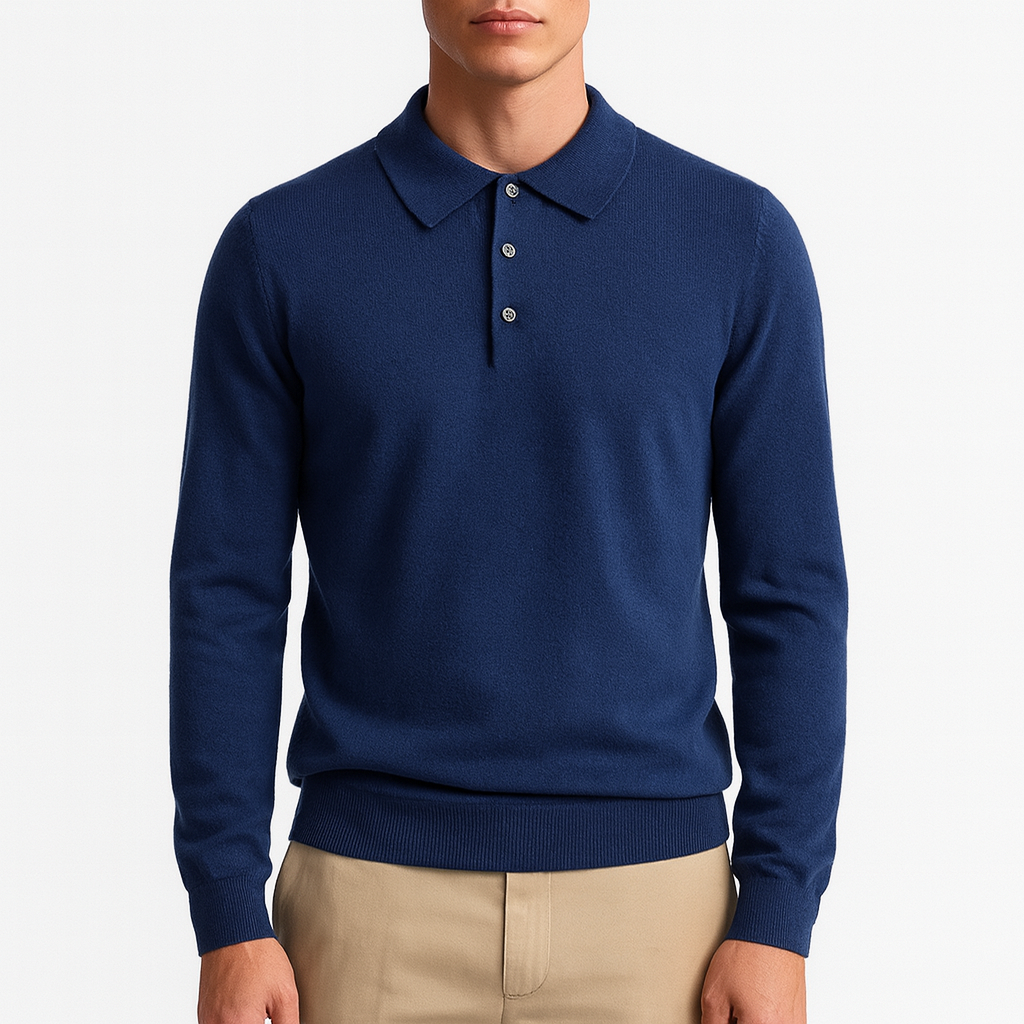 Ariston | Knit Polo Sweatshirt