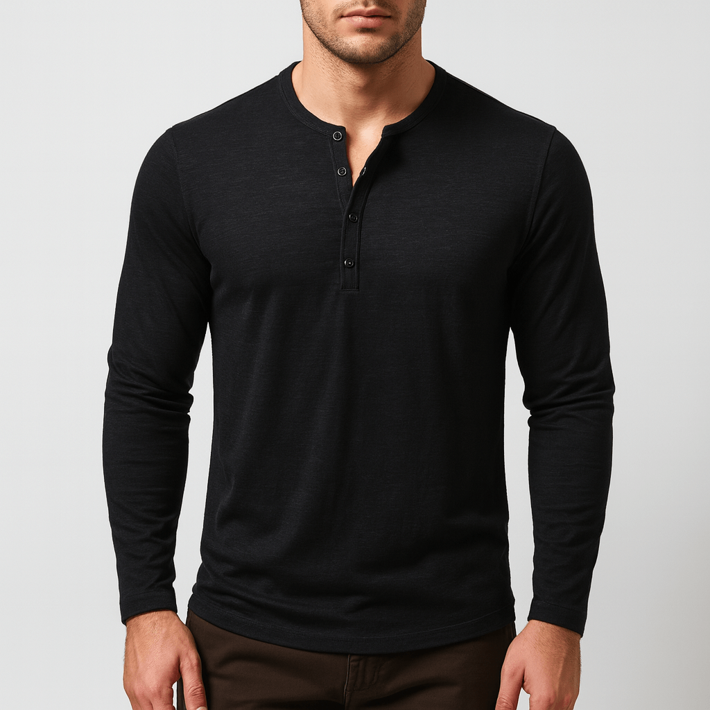 Ariston | Henley Long Sleeve Shirt
