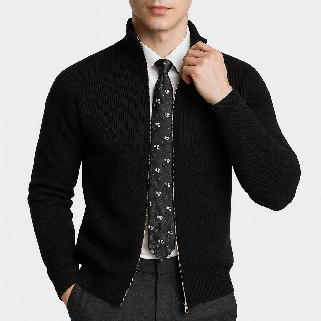 Ariston | Knitted Zipper Sweater