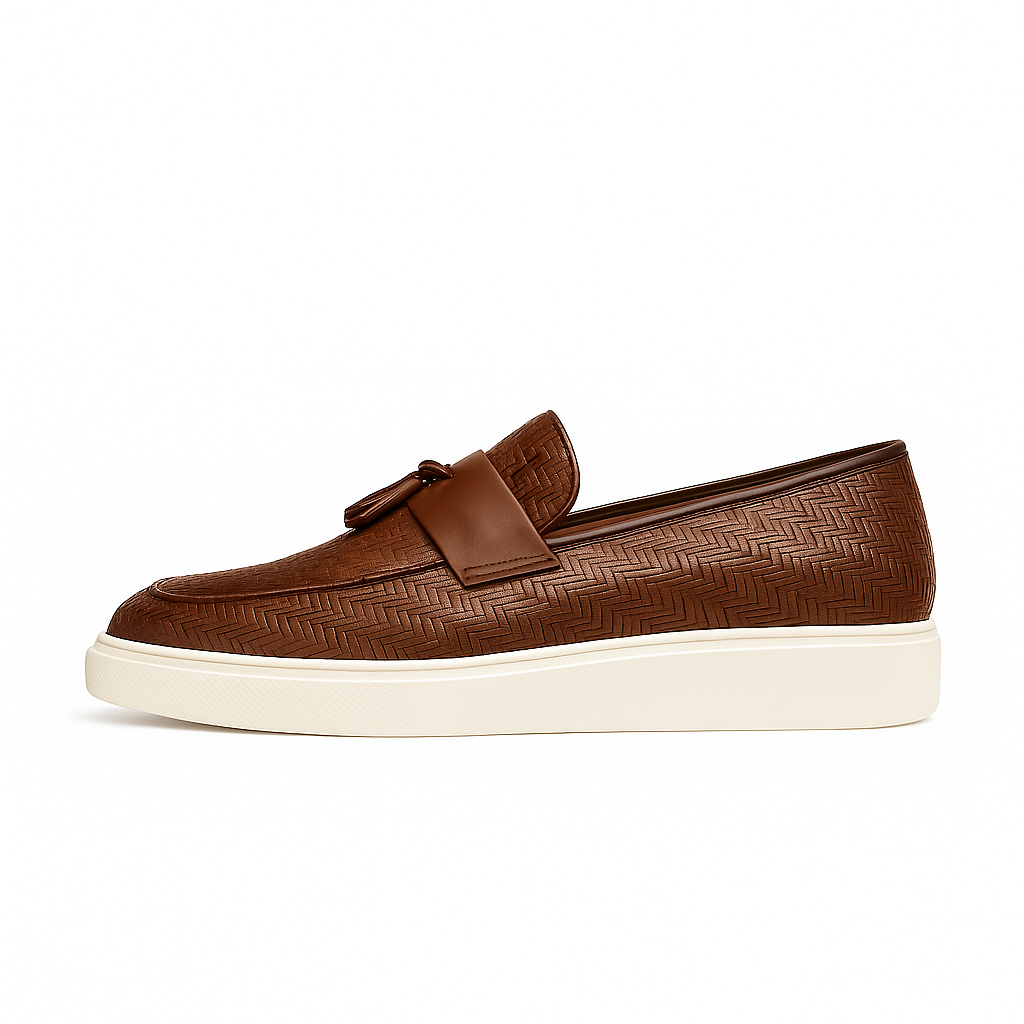 Ariston | Cavallo Woven Leather Loafers