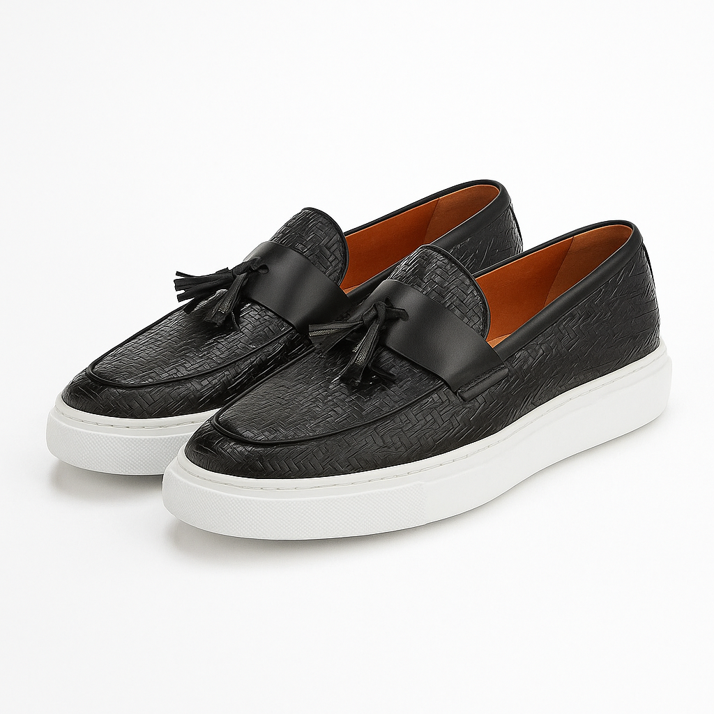 Ariston | Cavallo Woven Leather Loafers