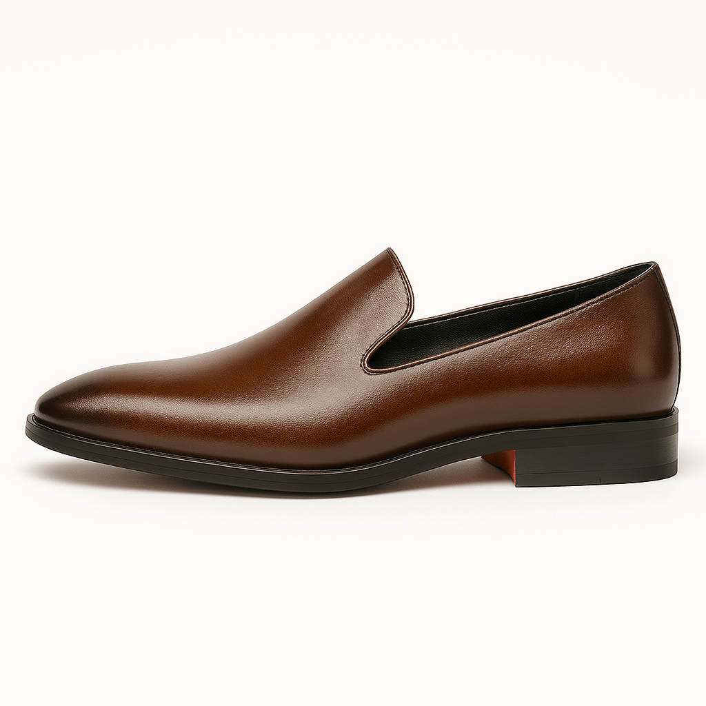 Ariston | Polished Leather Red Sole Loafers