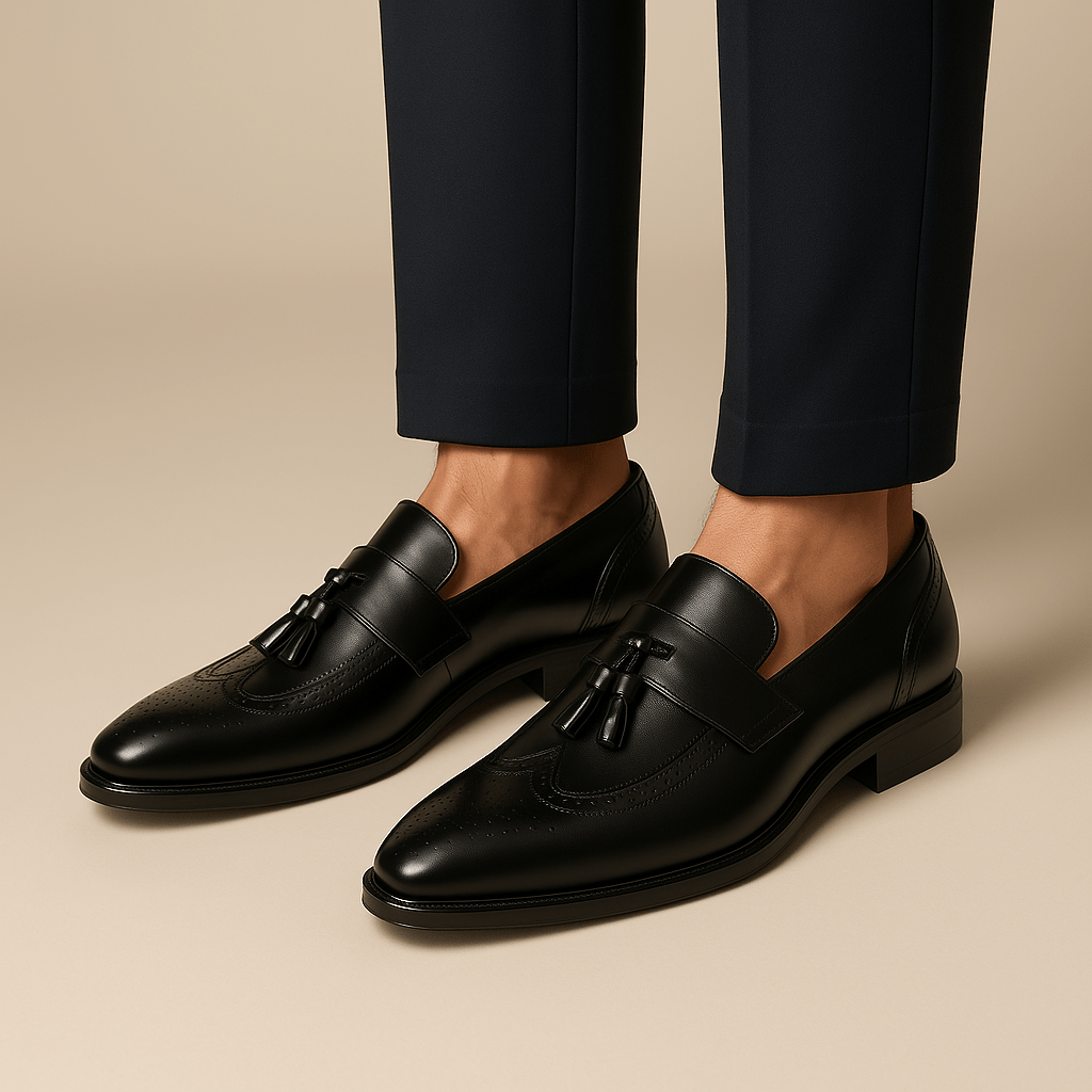Ariston | Wingtip Tassel Loafers