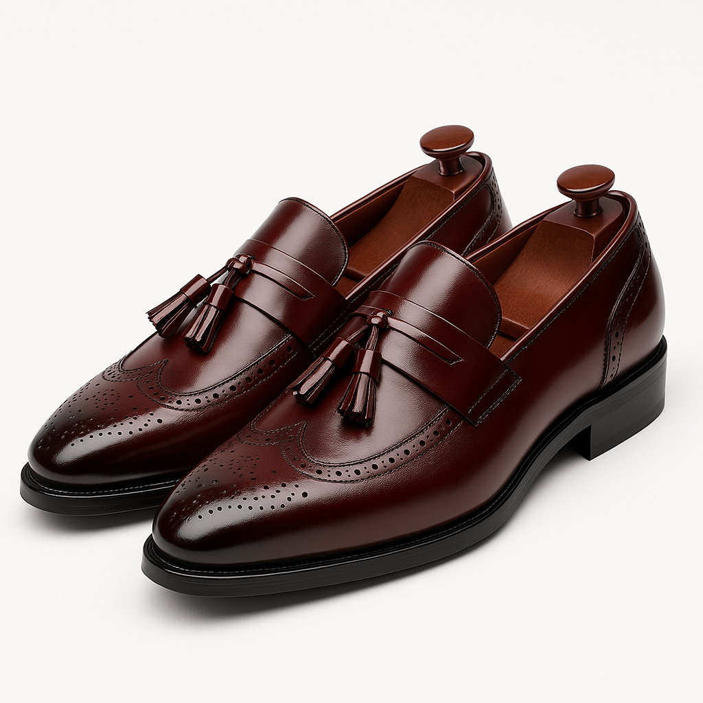 Ariston | Wingtip Tassel Loafers