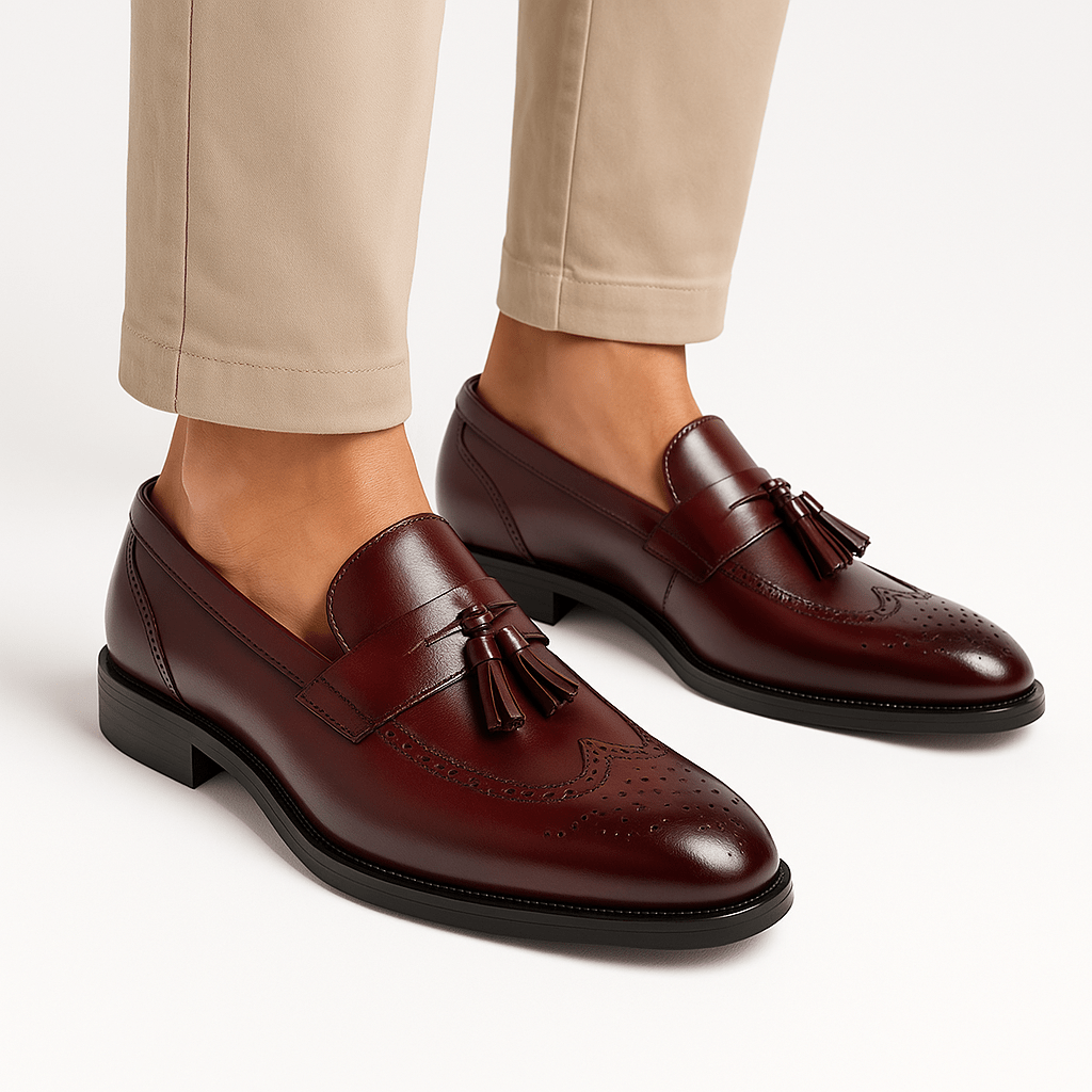 Ariston | Wingtip Tassel Loafers