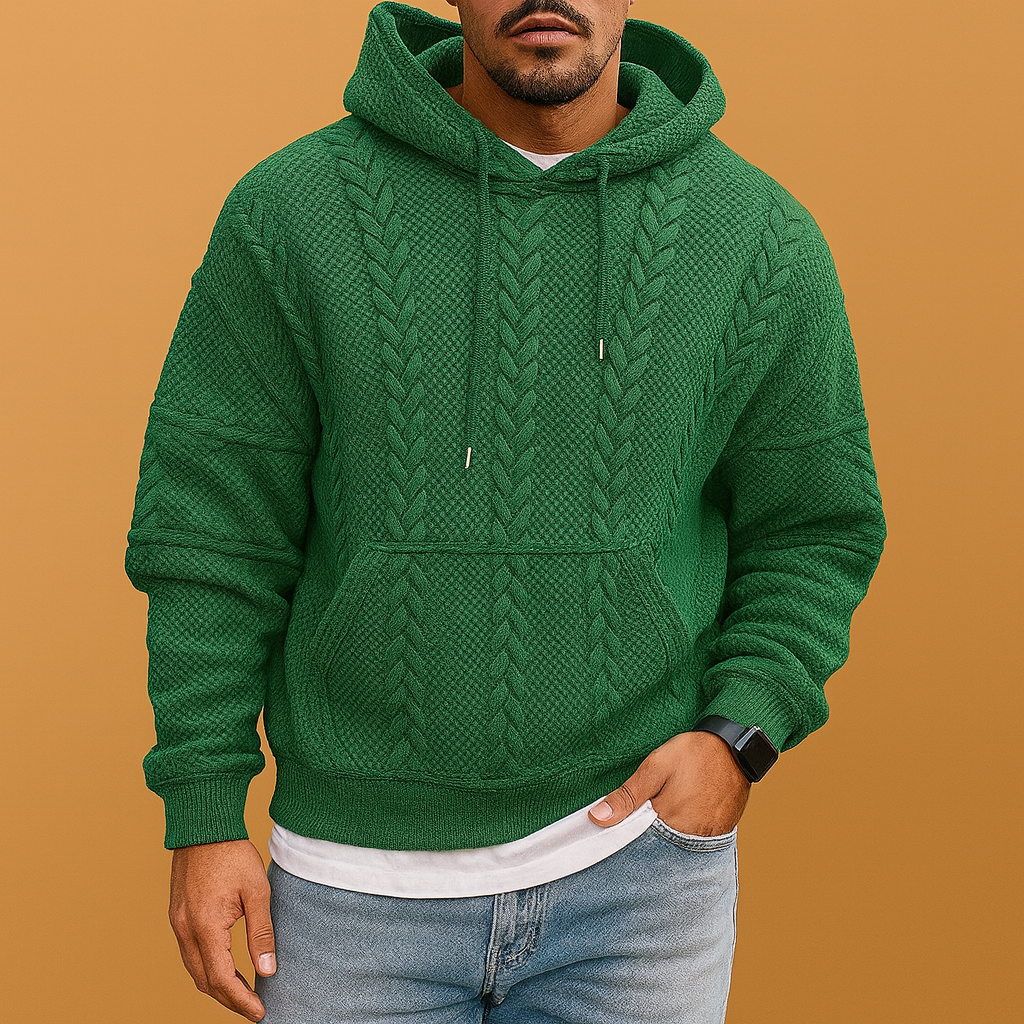 Men’s Printed Kangaroo Pocket Hoodie