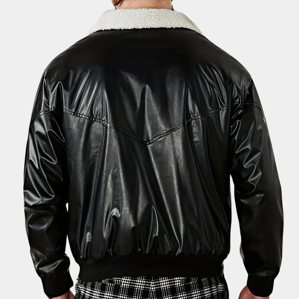 Ariston | Faux Shearling Bomber Jacket